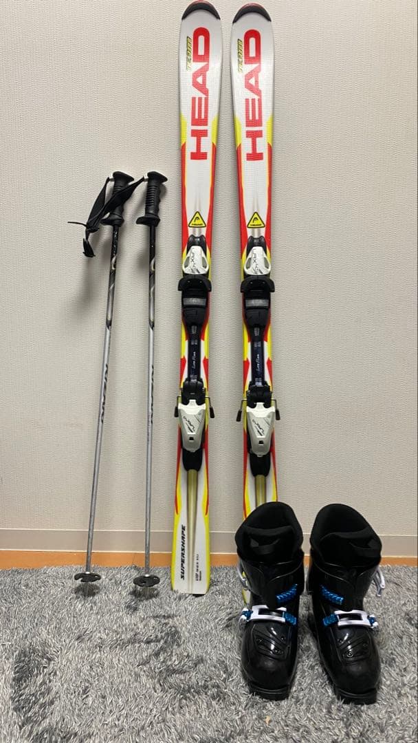 HEAD スキー板 3点セット 137㎝/23.0