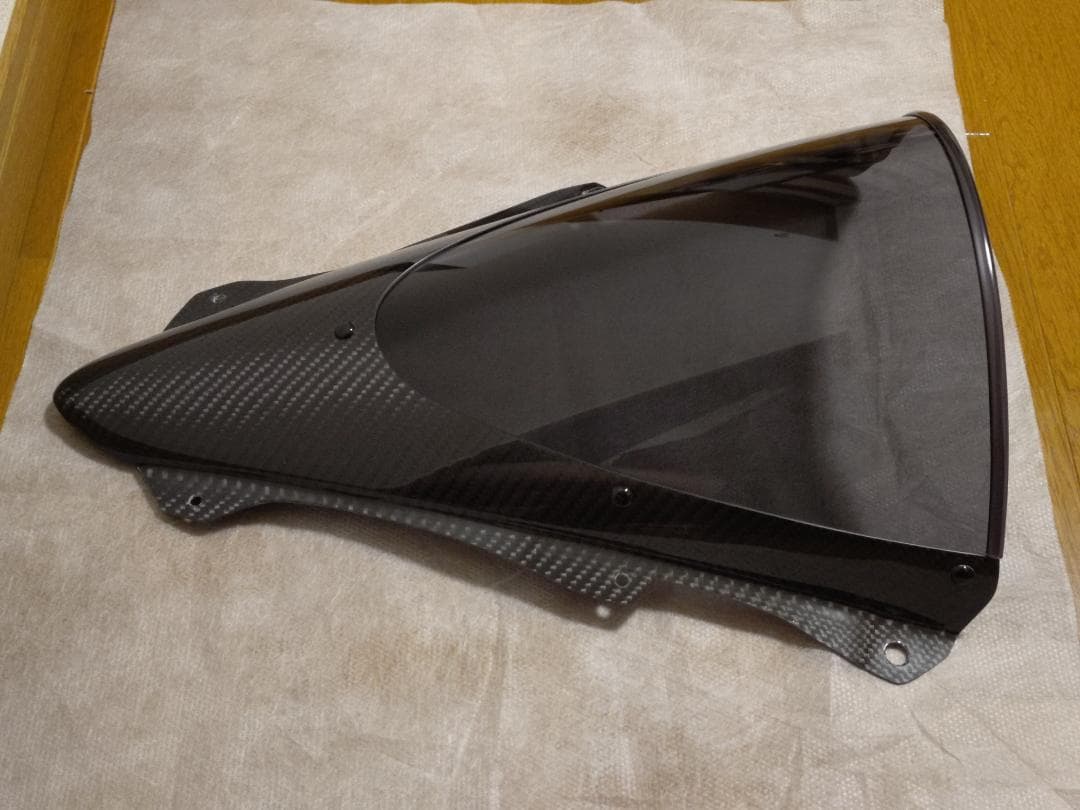 【美品】ZX-25R マジカルレーシング 綾織り艶ありカーボンスモークスクリーン