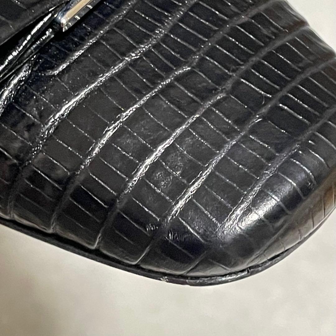 サルヴァトーレフェラガモ　Ferragamo（6） パンプス　ヴァラ　型押し　黒