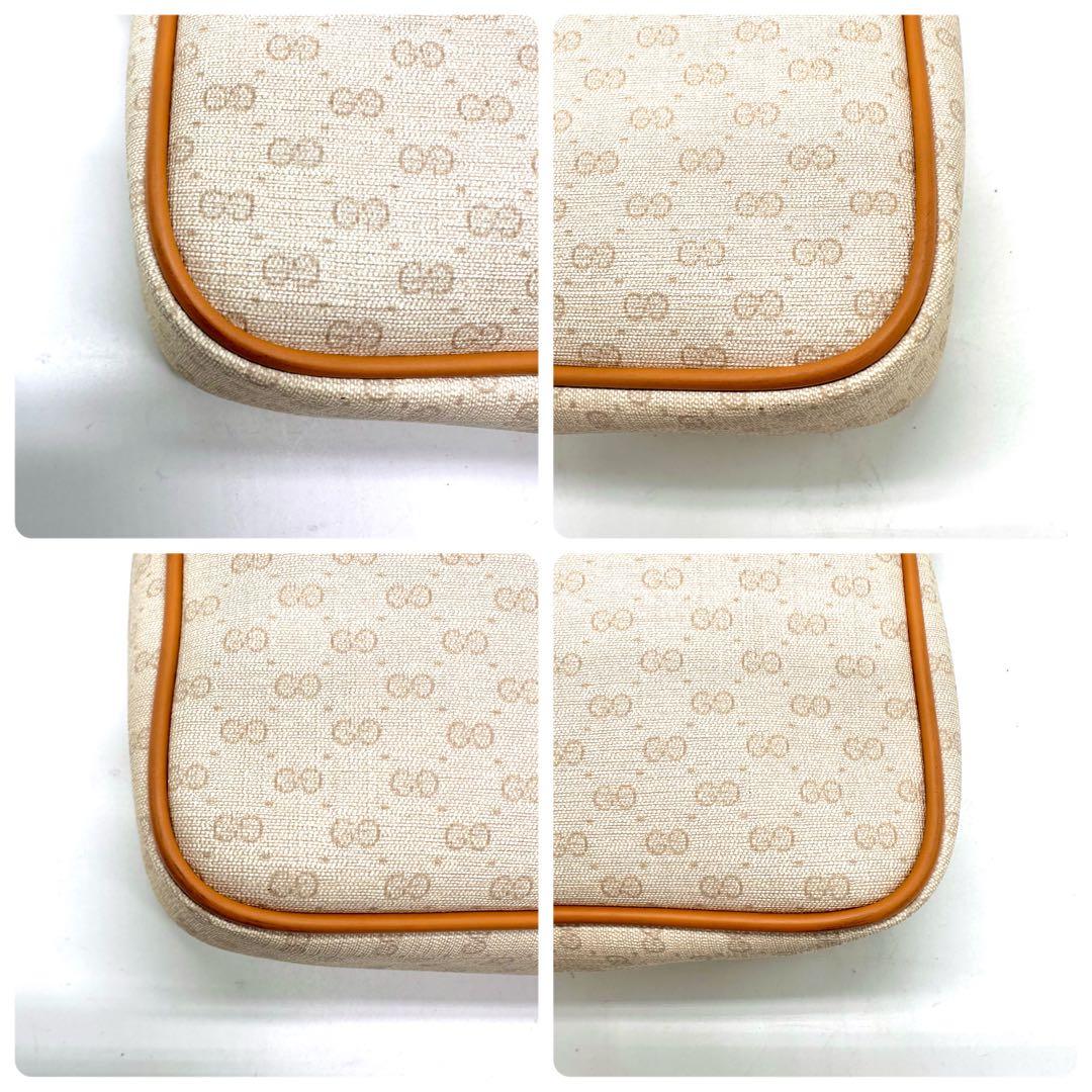 【極美品】GUCCIクラッチバッグ ggスプリーム インターロッキング ベージュ
