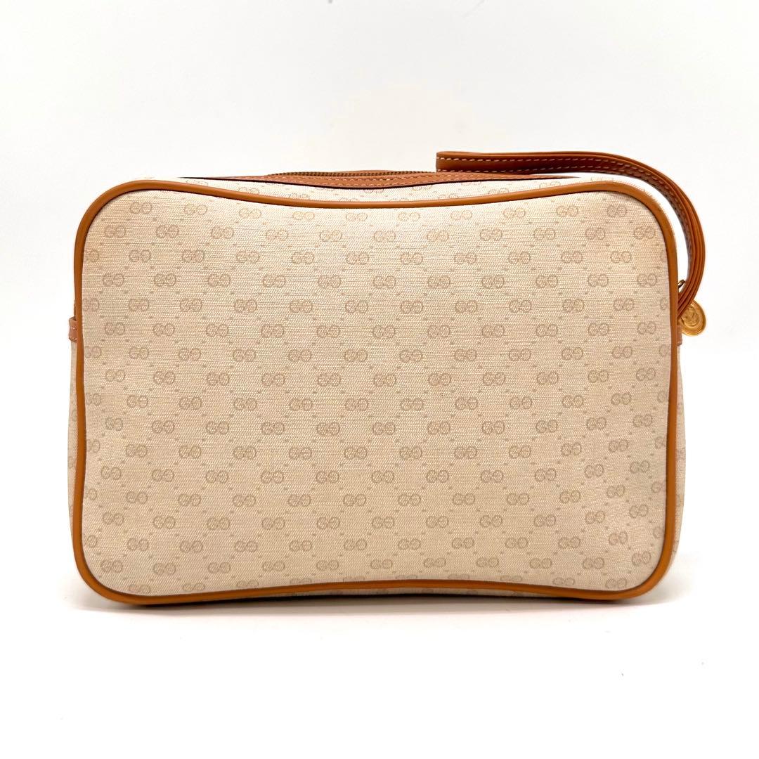 【極美品】GUCCIクラッチバッグ ggスプリーム インターロッキング ベージュ