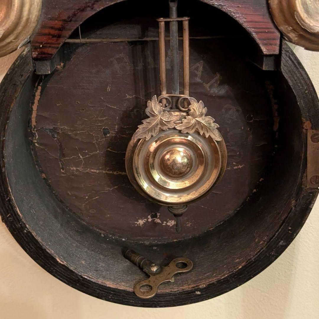 四つ丸　アンティーク掛時計　古時計　ダルマ時計　イングラハム掛時計