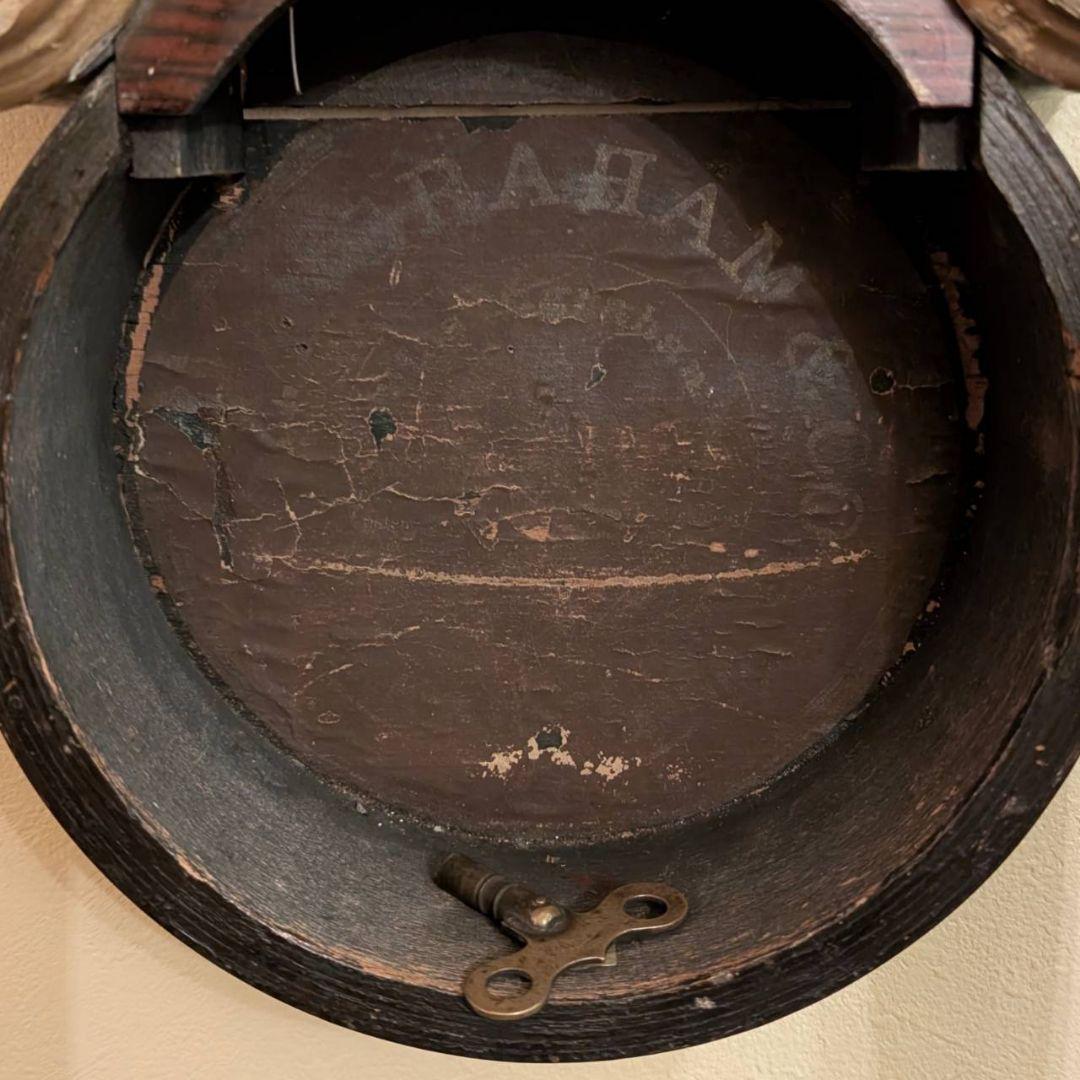 四つ丸　アンティーク掛時計　古時計　ダルマ時計　イングラハム掛時計