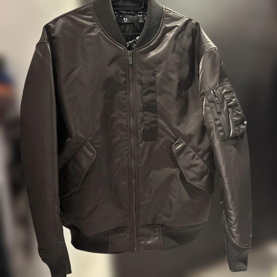 【極美品】ユニクロ +J MA-1 フライトジャケット S ダークグレー