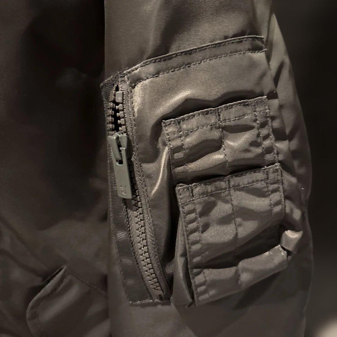 【極美品】ユニクロ +J MA-1 フライトジャケット S ダークグレー