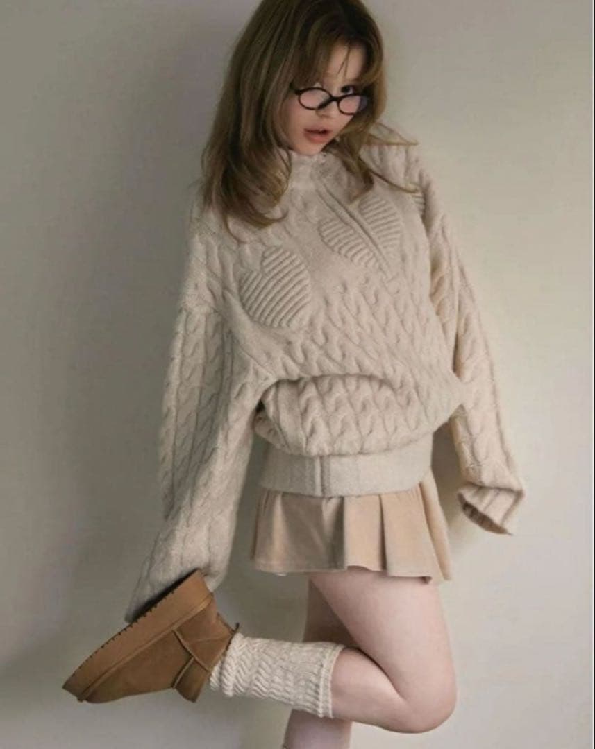 スカート andmary Silky velor mini skirt