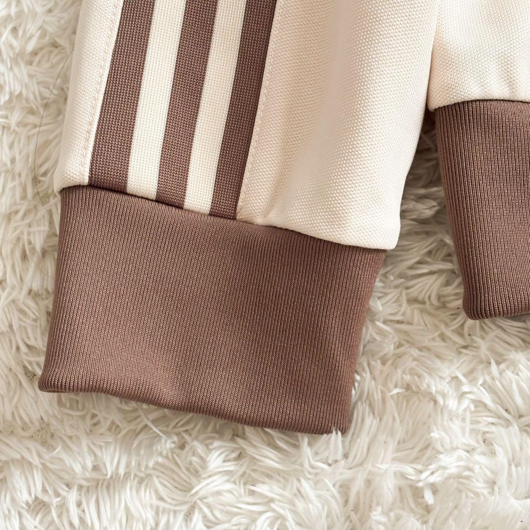 美品✨adidas クラシック　トラックジャケット　好配色　ブラウン　ベージュ