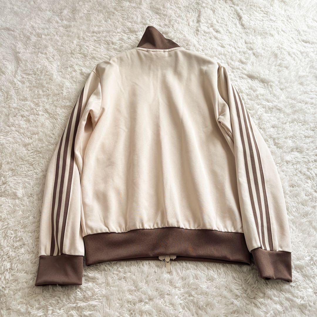 美品✨adidas クラシック　トラックジャケット　好配色　ブラウン　ベージュ