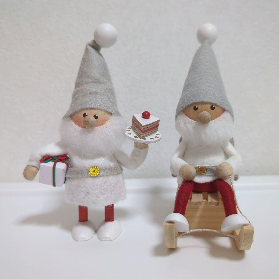 【ノルディカニッセ】そりに乗るサンタ＆てのりサンタ（ケーキ）