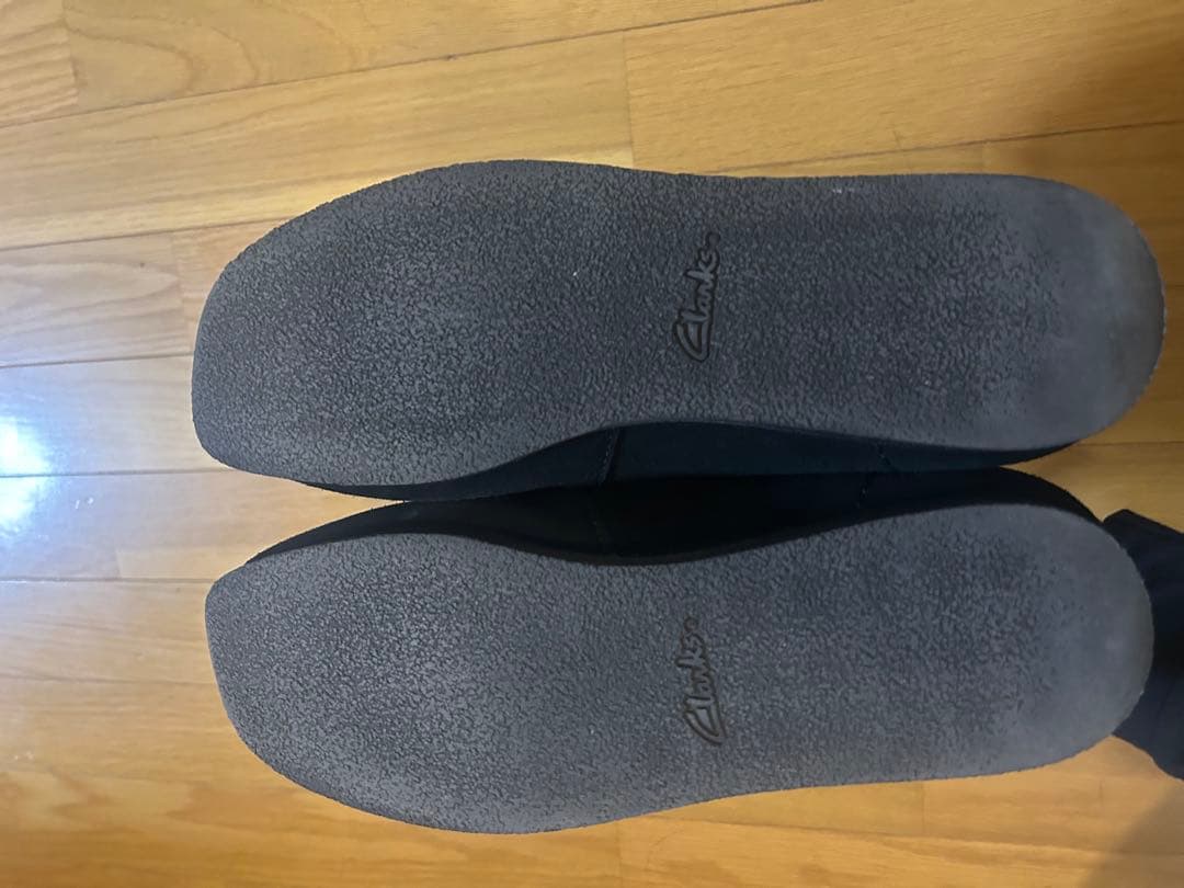 Clarks Wallabees ブラックシューズ