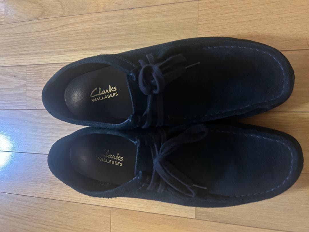 Clarks Wallabees ブラックシューズ