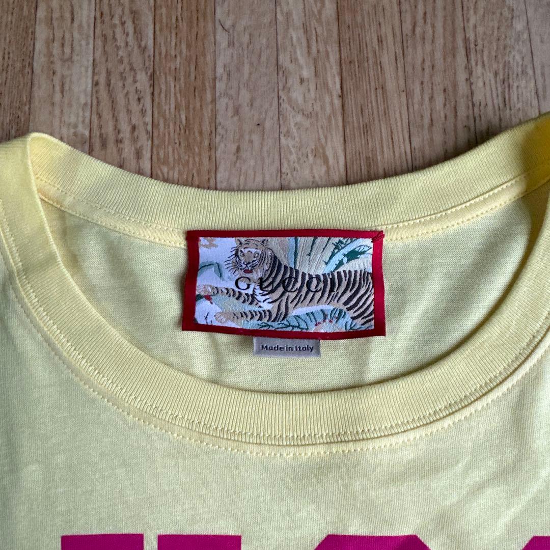 GUCCI タイガー Tシャツ イエロー