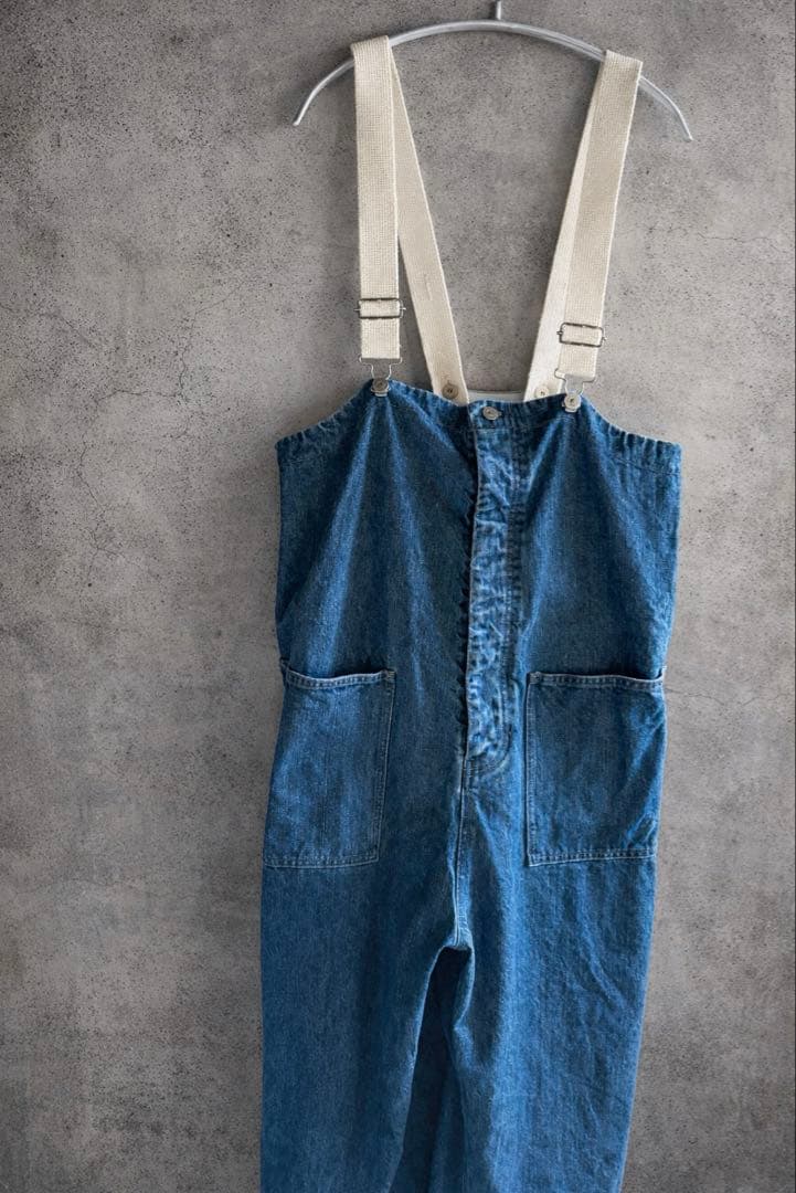 【美品】ネストローブ nestrobe デニムデッキサロペット