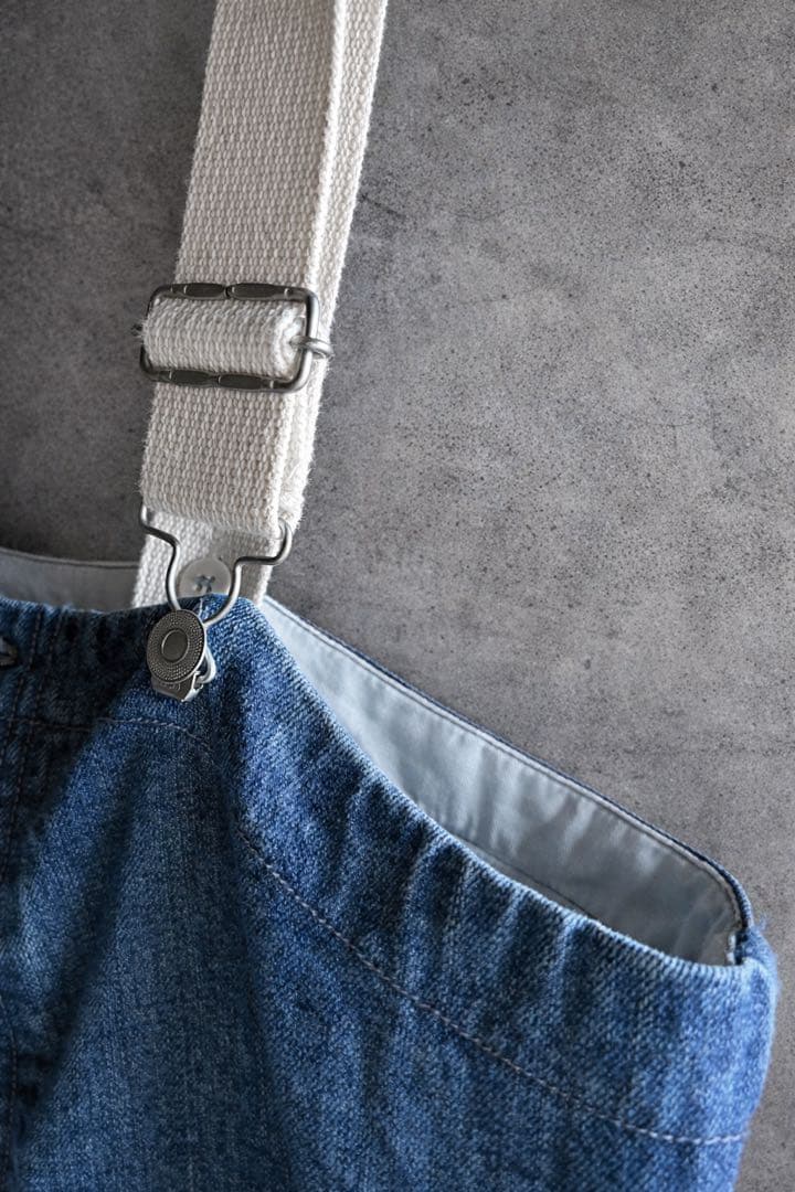 【美品】ネストローブ nestrobe デニムデッキサロペット