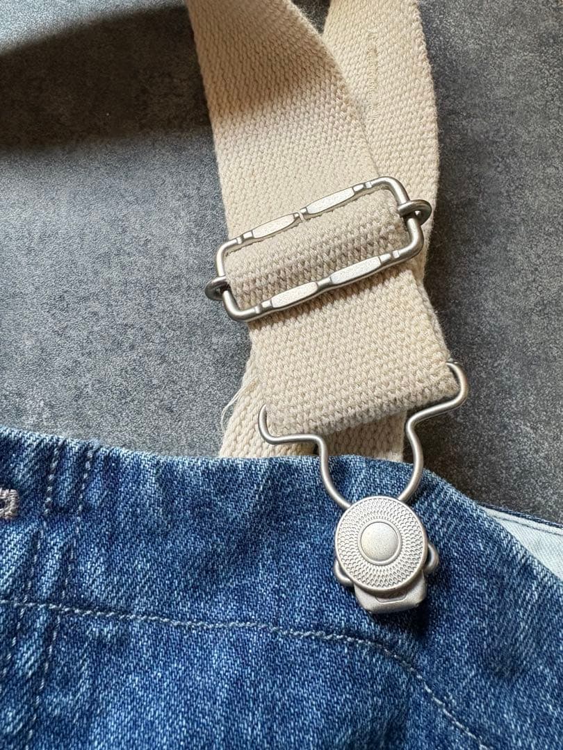 【美品】ネストローブ nestrobe デニムデッキサロペット