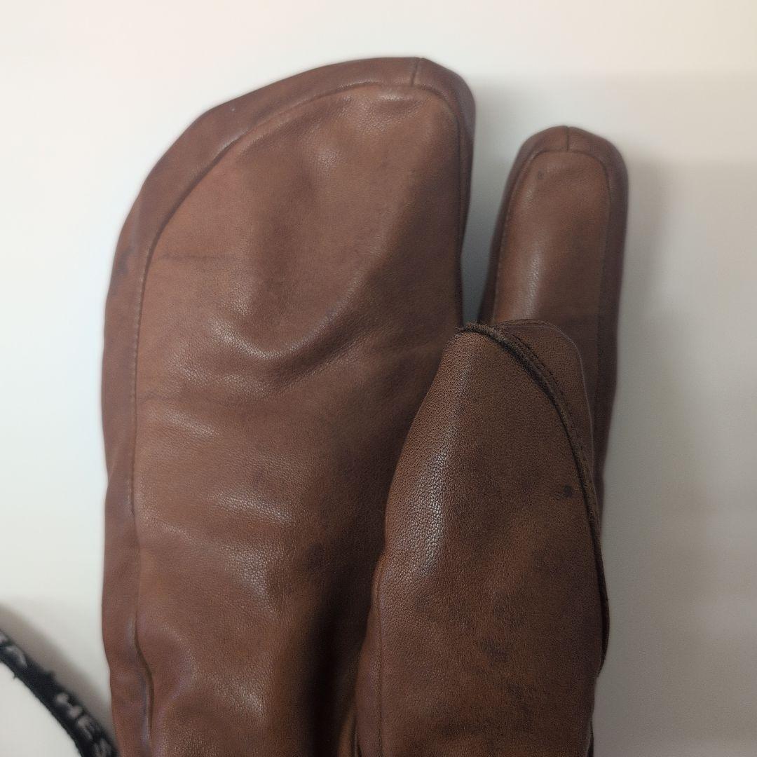 HESTRA ブラウン　ミトン グローブ サイズ7