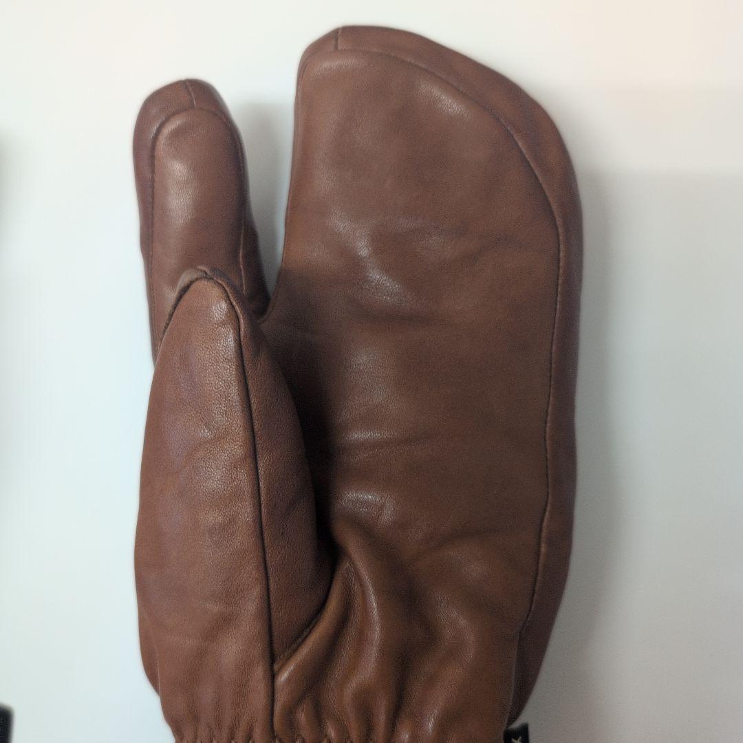 HESTRA ブラウン　ミトン グローブ サイズ7