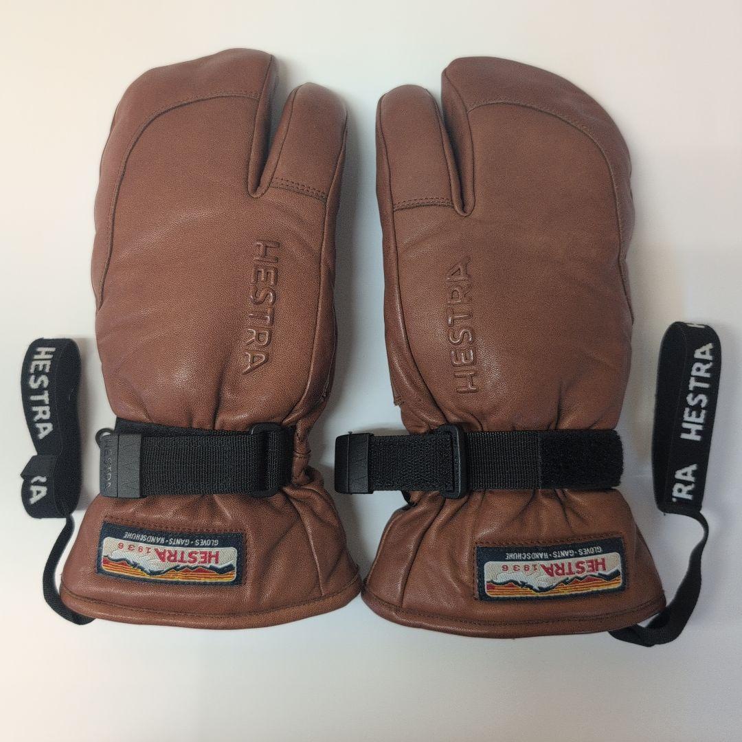 HESTRA ブラウン　ミトン グローブ サイズ7