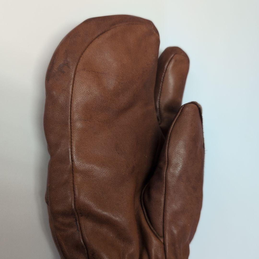 HESTRA ブラウン　ミトン グローブ サイズ7