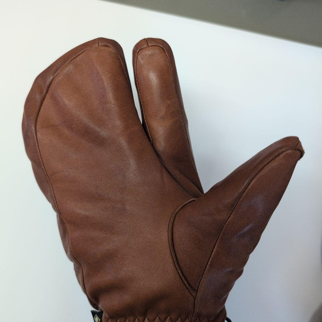 HESTRA ブラウン　ミトン グローブ サイズ7