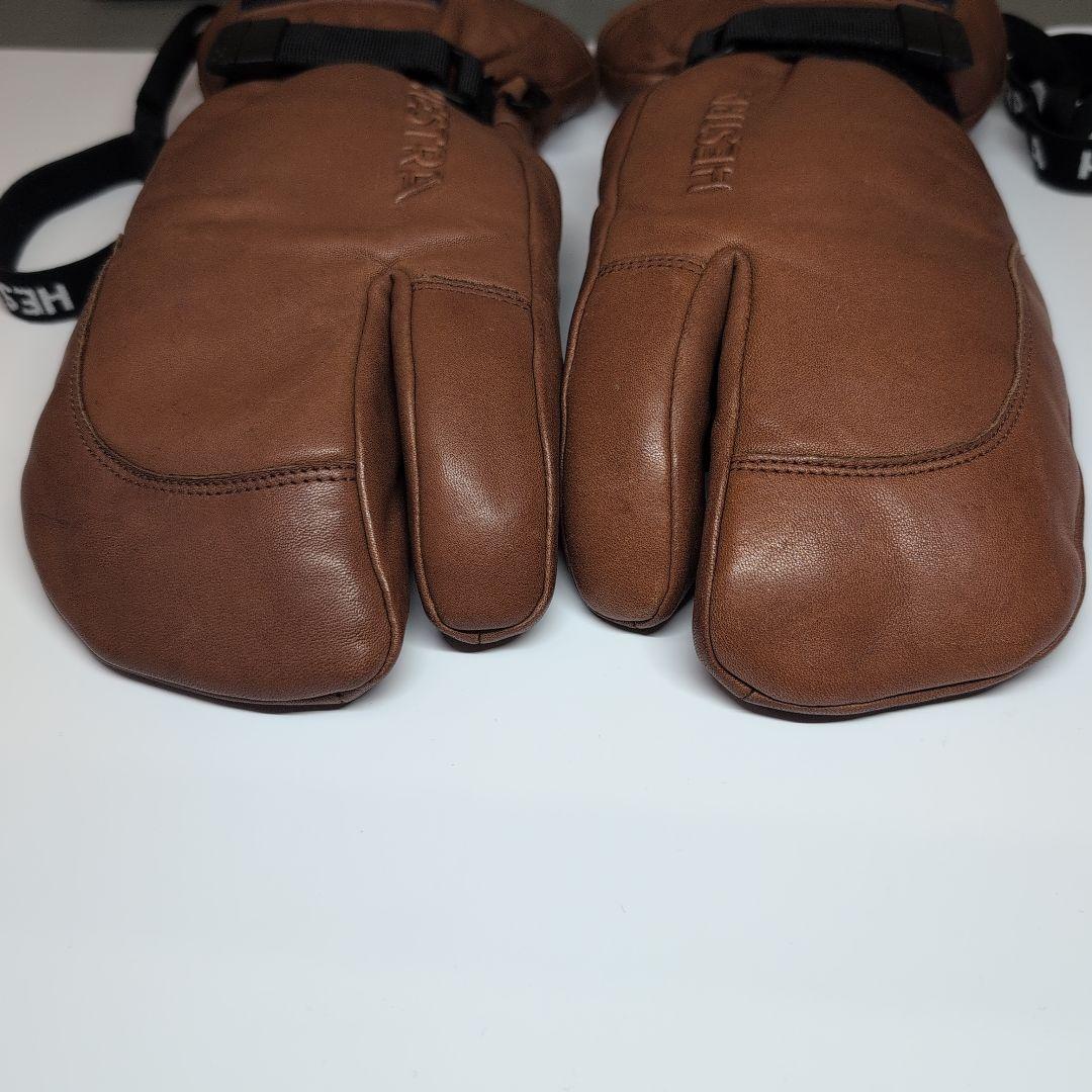 HESTRA ブラウン　ミトン グローブ サイズ7