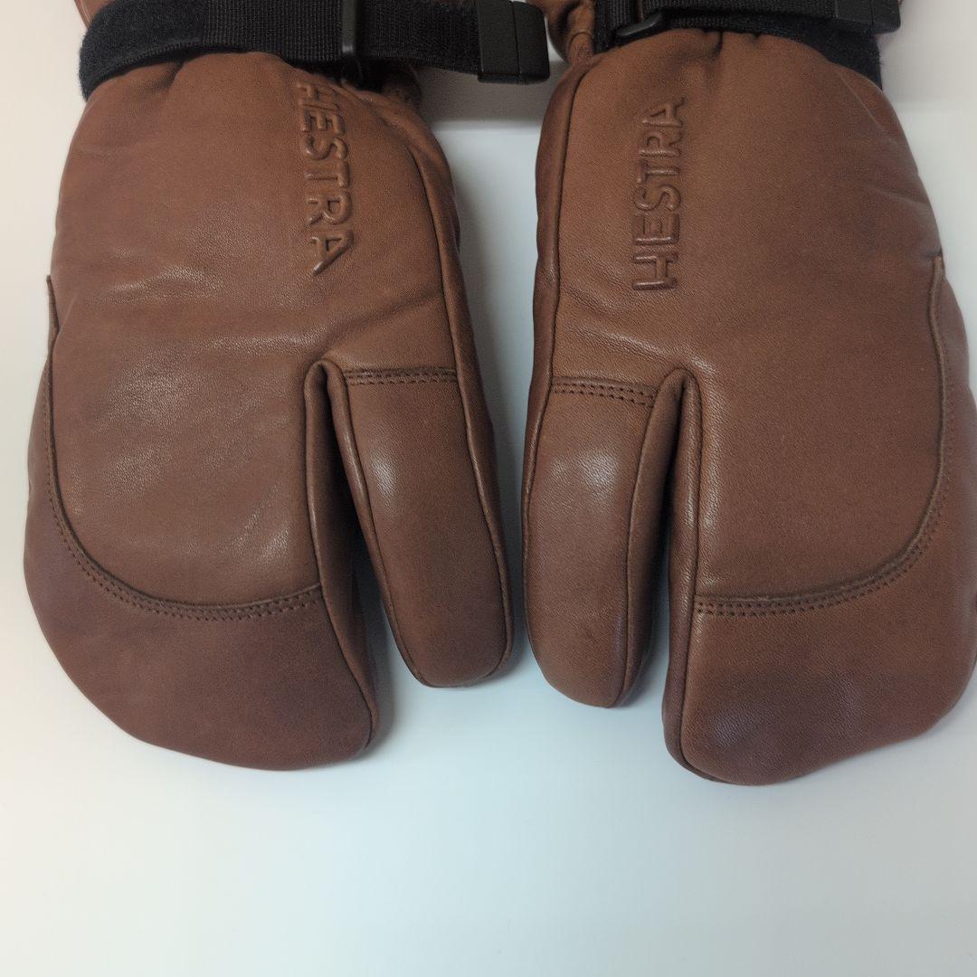HESTRA ブラウン　ミトン グローブ サイズ7
