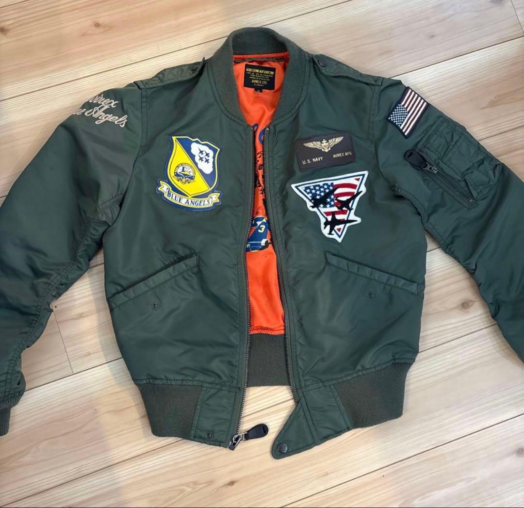 AVIREX ブルーエンジェルス MA-1 フライトジャケット