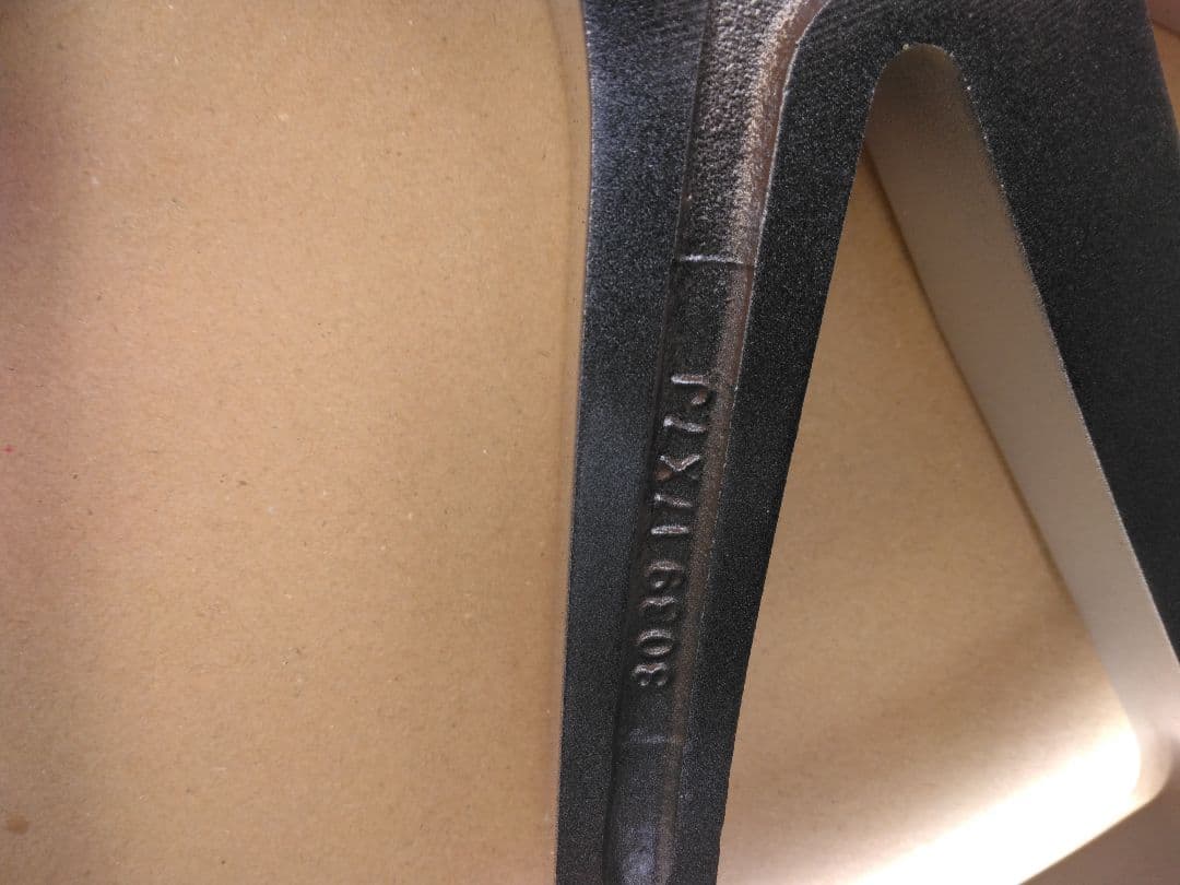 17インチ 5/114,3の7Jオフセット+38アルミホイールのみ中古4本セット