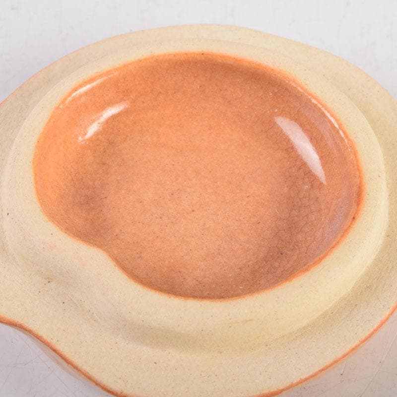 もちぽよい　萩焼　十二世　坂高麗左衛門作　酉香合　共布共箱　V　8767