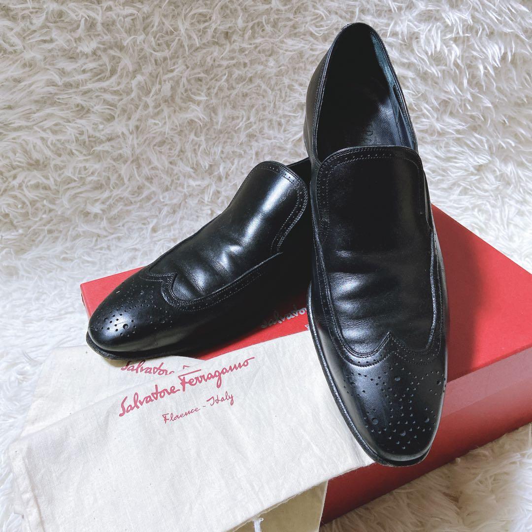 希少⭐️サルヴァトーレフェラガモ　ビジネスシューズ　パンチング加工　9D メンズ