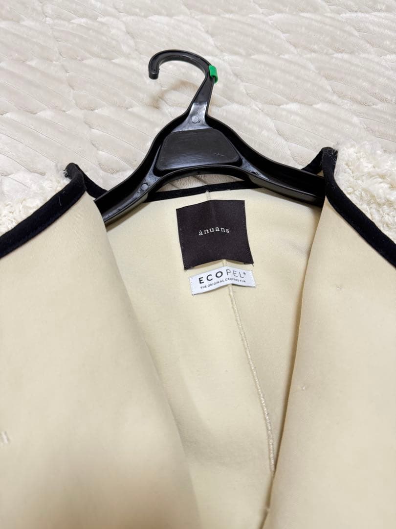anuans ECOPELパイピングボアジャケット 2025AW サイズ2