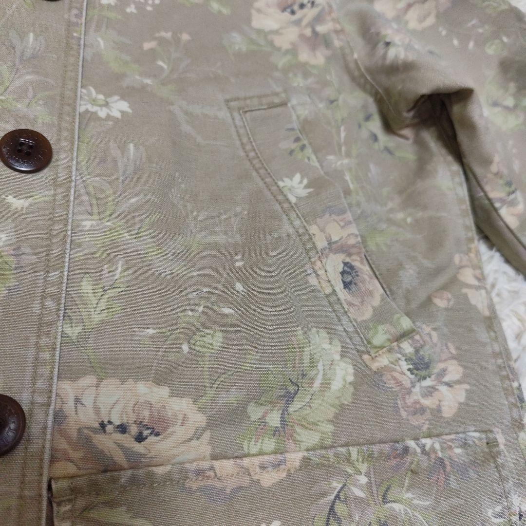 LL Bean 花柄　カバーオール バーンコート　ジャケット　レディース