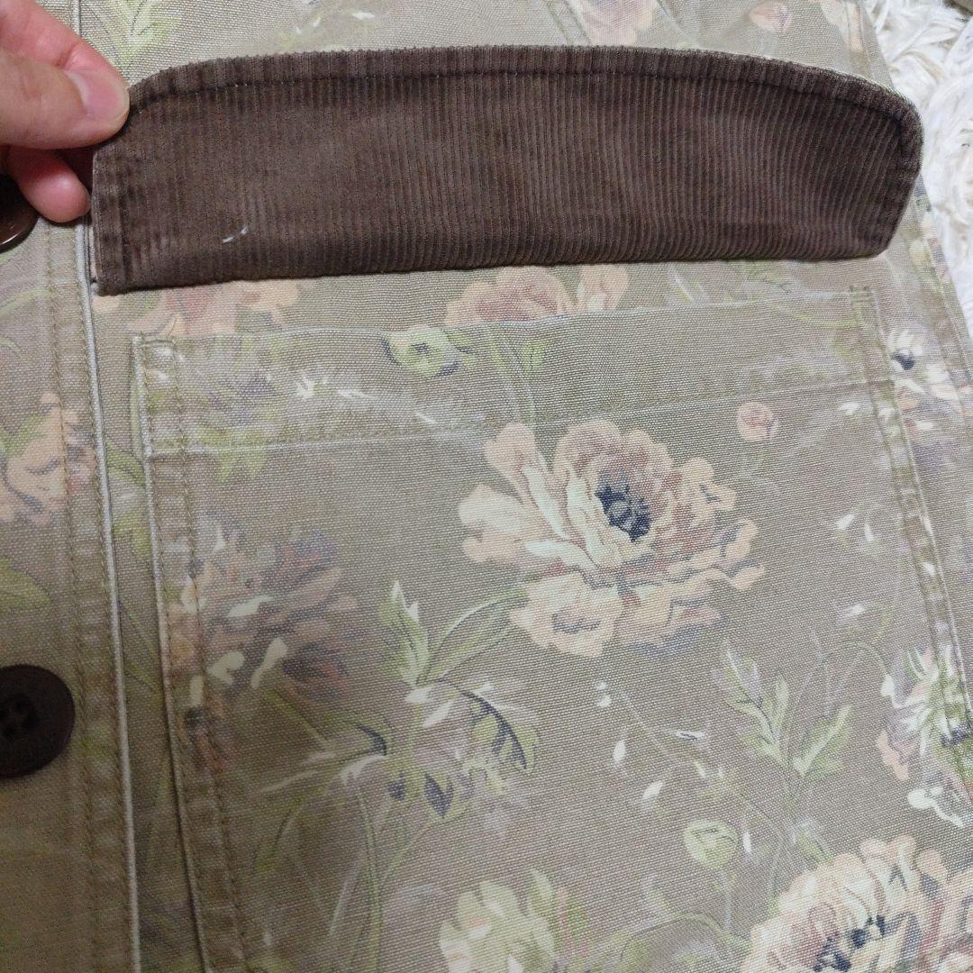 LL Bean 花柄　カバーオール バーンコート　ジャケット　レディース