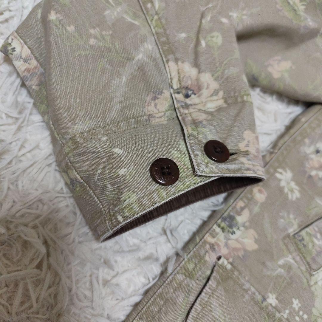 LL Bean 花柄　カバーオール バーンコート　ジャケット　レディース