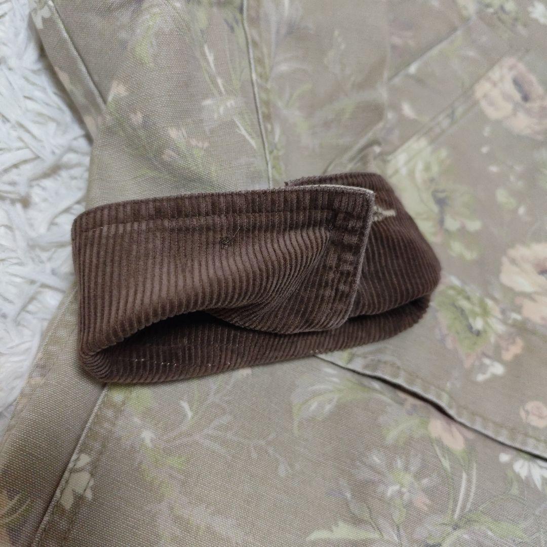 LL Bean 花柄　カバーオール バーンコート　ジャケット　レディース