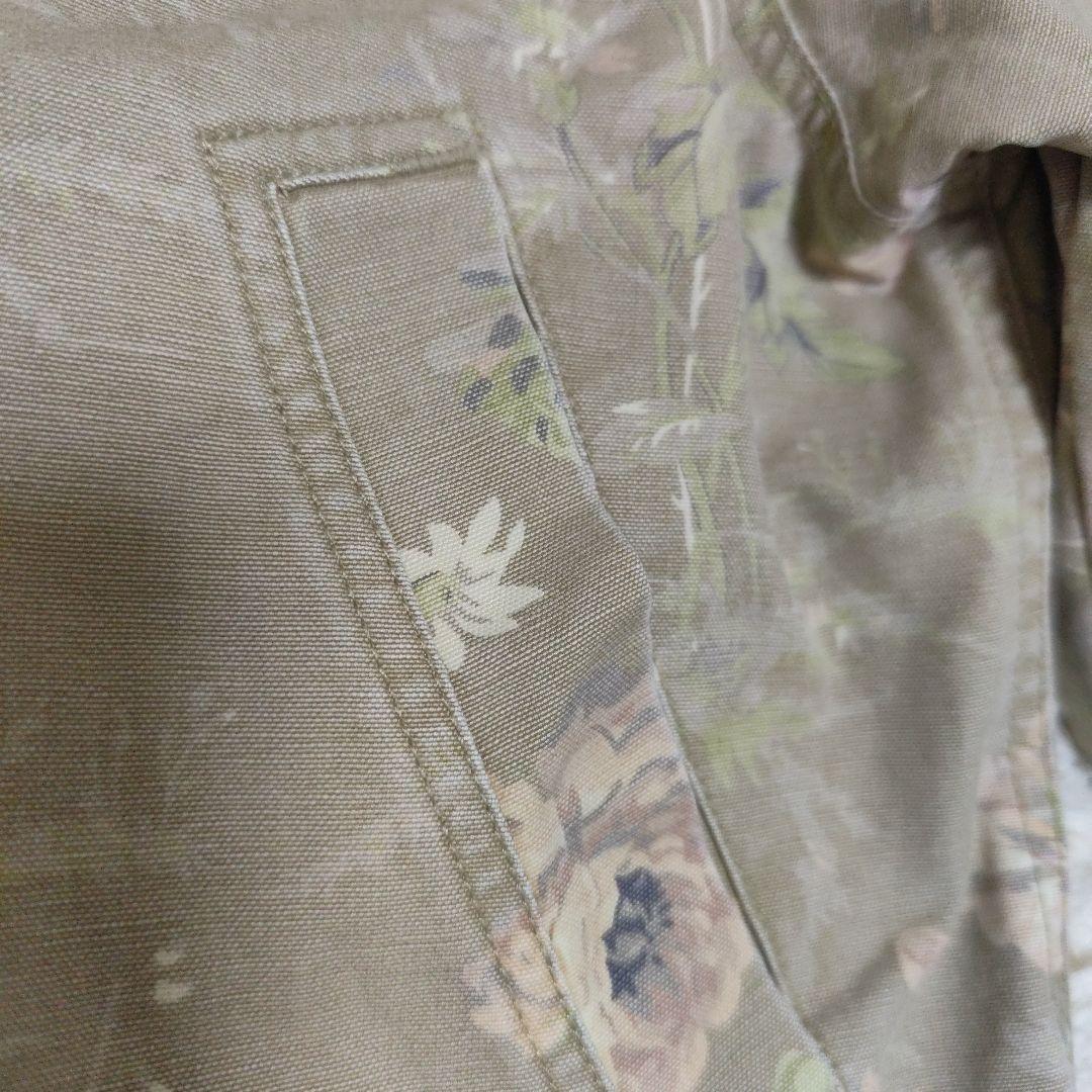 LL Bean 花柄　カバーオール バーンコート　ジャケット　レディース