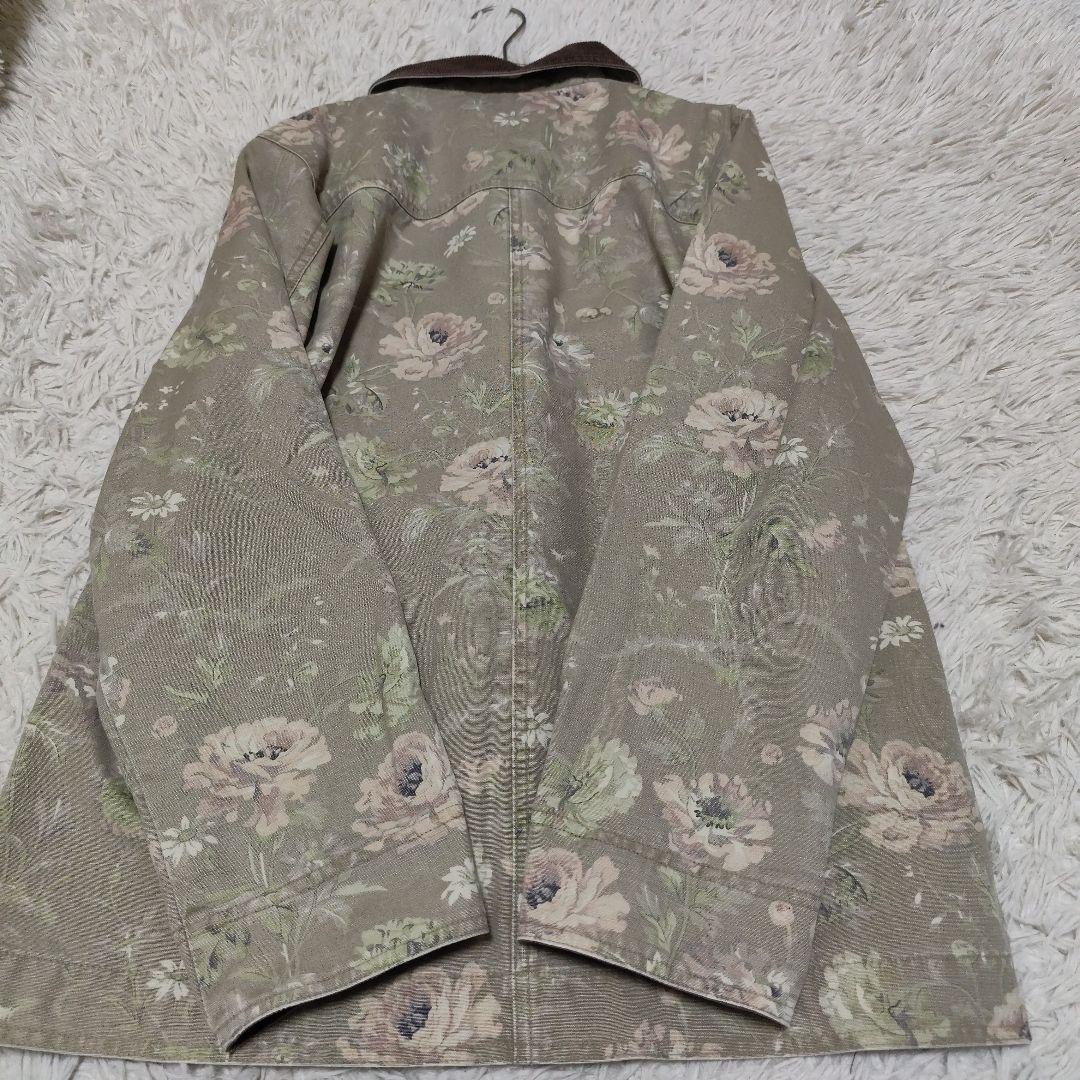 LL Bean 花柄　カバーオール バーンコート　ジャケット　レディース
