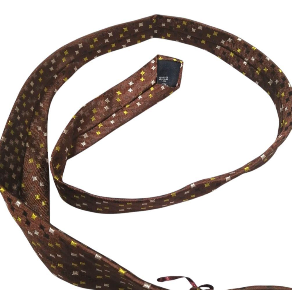 【希少】Kaga Kenji ネクタイ 新品 セブンフォールド社製 ブラウン