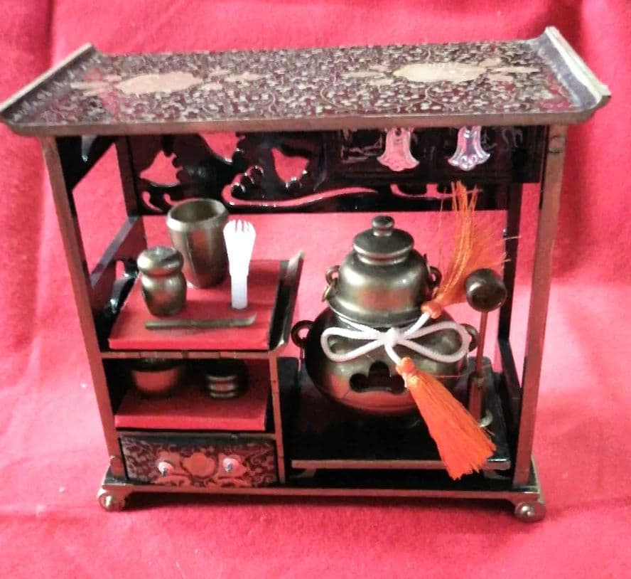 40号特選蒔絵つき雛道具箱と掛盤膳揃いセット