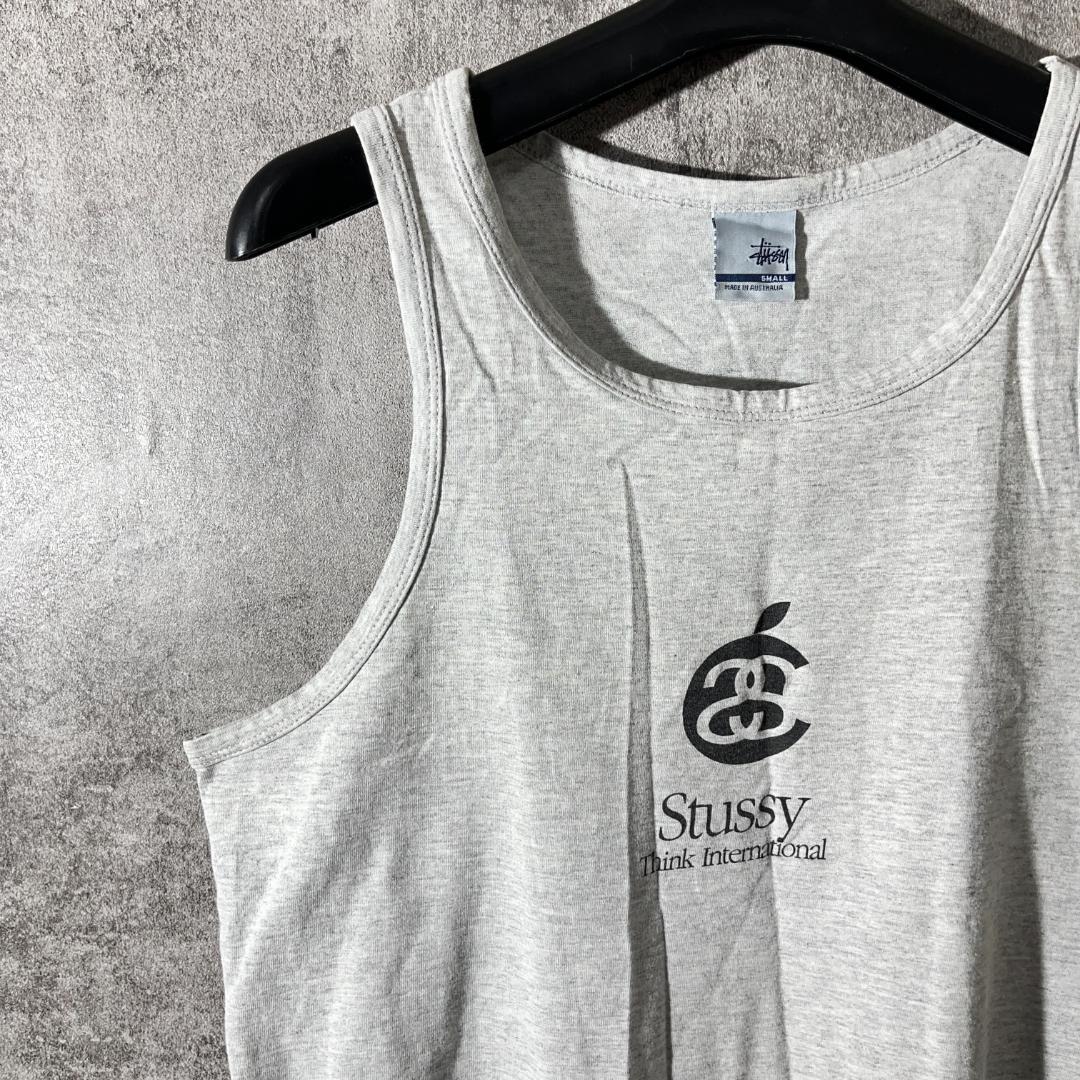 [大人気]　ステューシー　タンクトップ　90s　紺タグ　アップルサンプリング