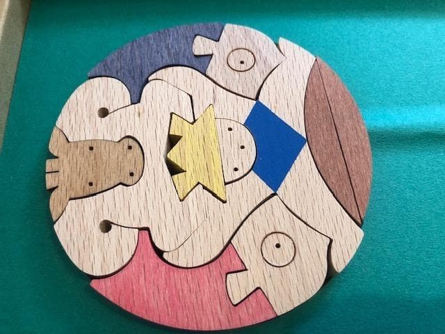 最終お値下げ【美品】三童子三段飾り（特製・山里）　小黒三郎　組み木の五月人形