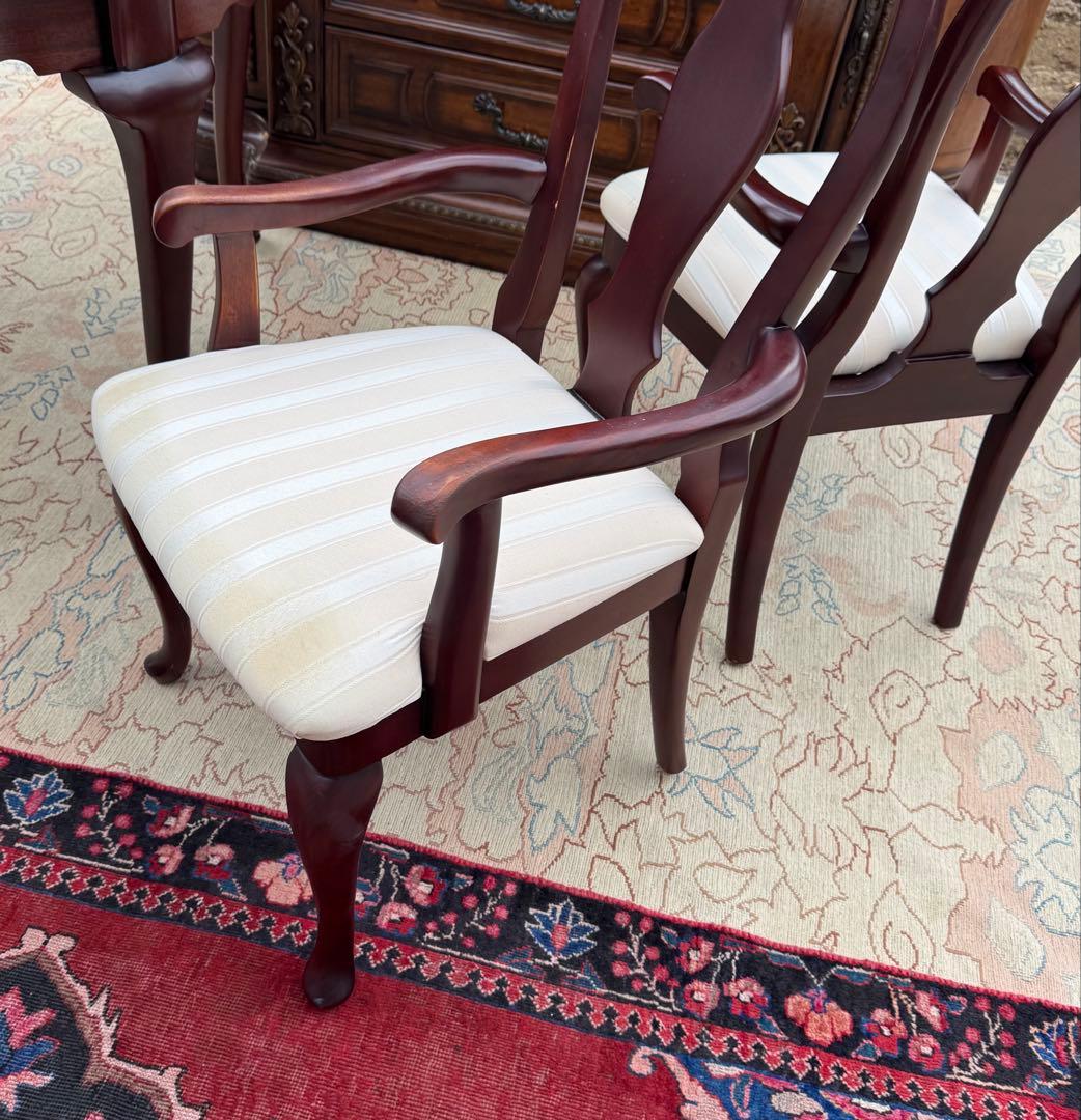IDC大塚家具 クイーンアン様式 マホガニー ダイニングチェア1脚