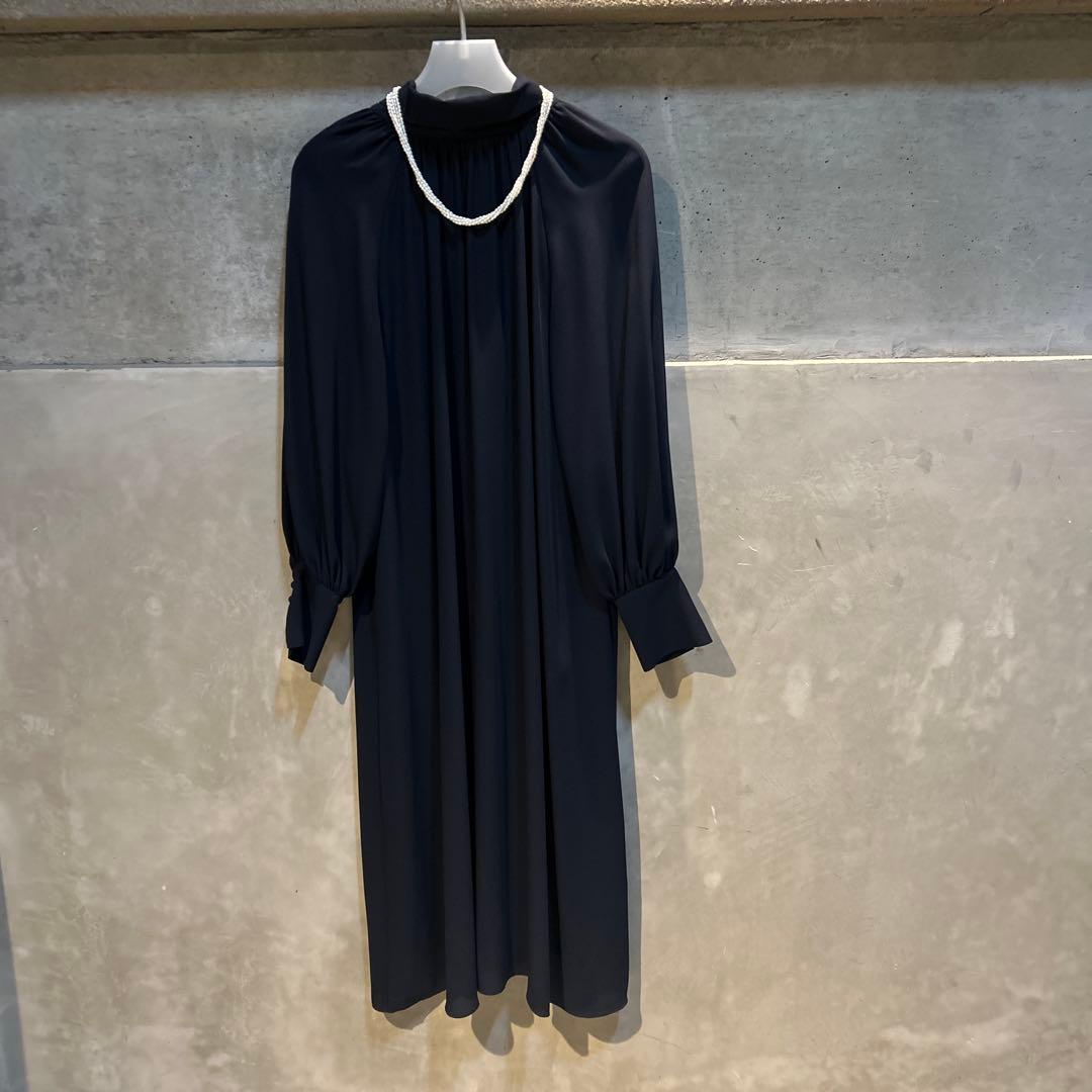 【極美品】　VERMEIL par iena前後2WAYワンピース 濃紺☆