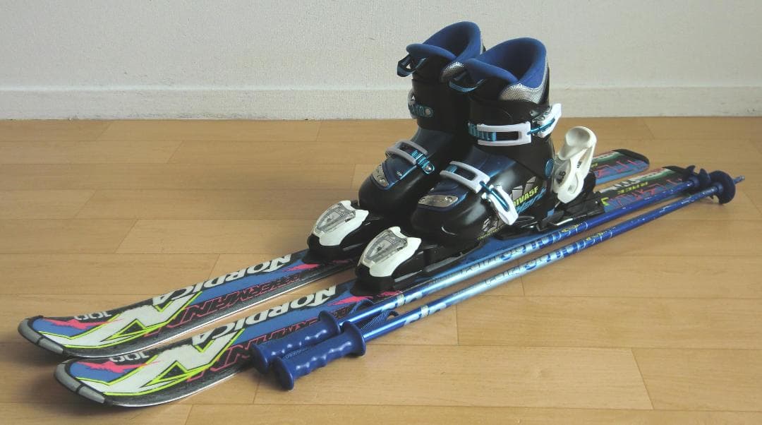 ■■11月限定■送料無料■ノルディカ■子供用スキーセット■100/20■WAX■