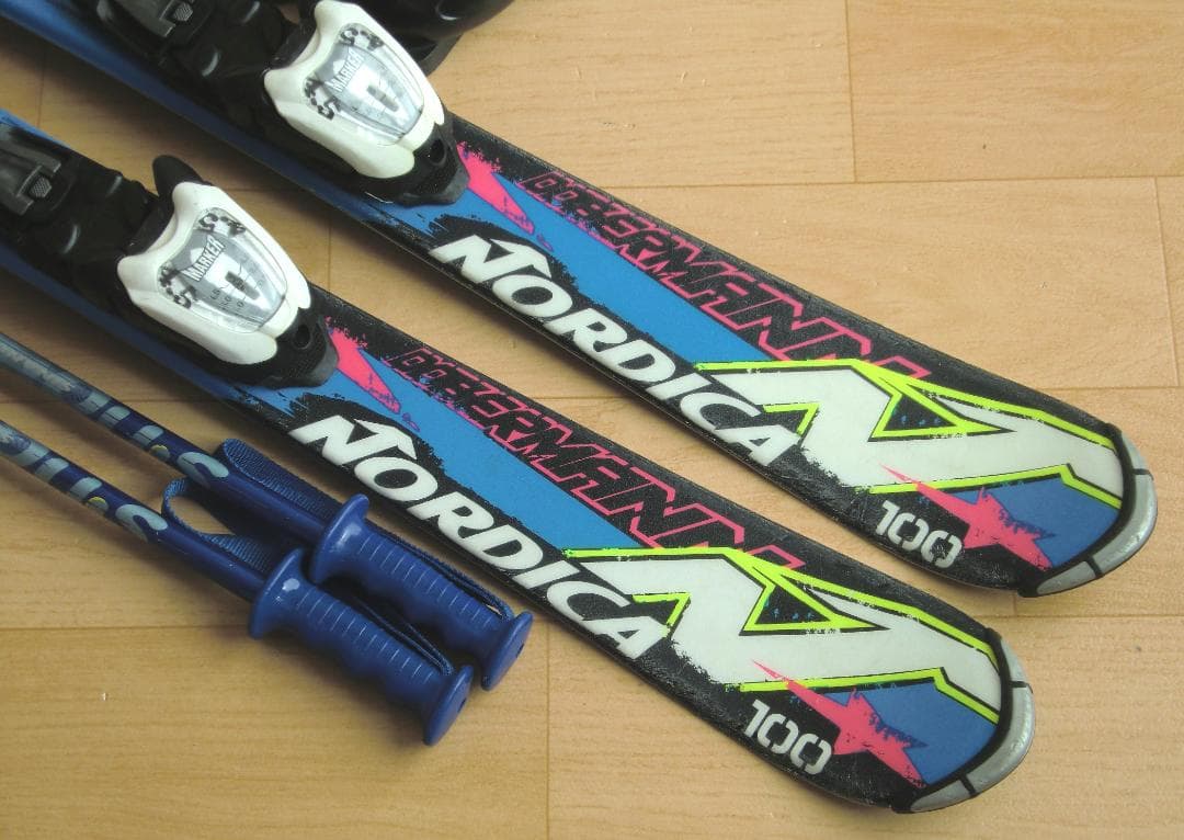 ■■11月限定■送料無料■ノルディカ■子供用スキーセット■100/20■WAX■