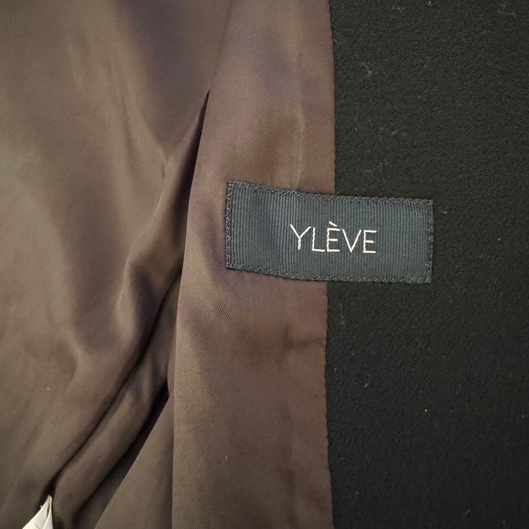 【美品】YLEVE イレーヴ ウールロング チェスターコート ブラック 日本製