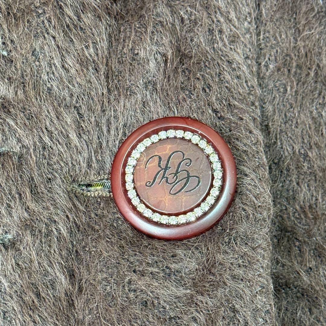 伊太利屋　ファーコート　アルパカ混　リアルファー　L 11号