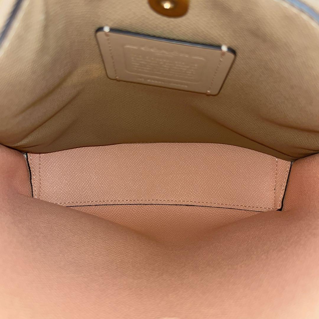 美品　コーチ　モリー　2way ショルダーバッグ　シグネチャー　バケット　レザー