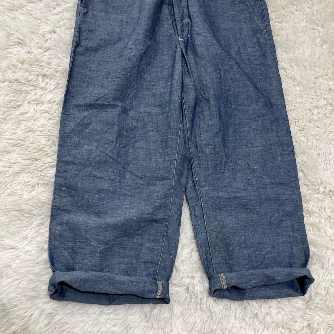 【美品】ネストローブ シャンブレー オールインワン リネン