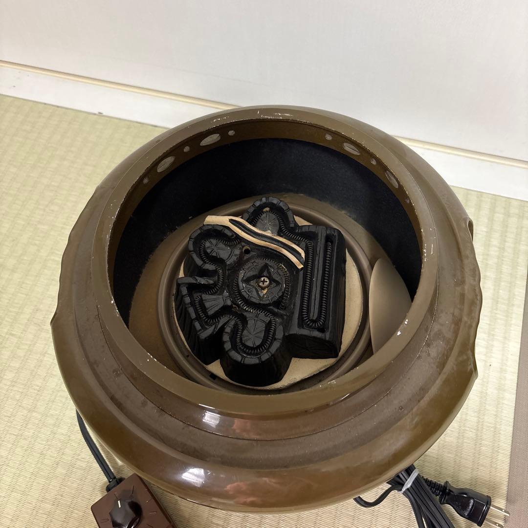 茶道具　風炉型電熱器　野々田　（非銅非鉄？）